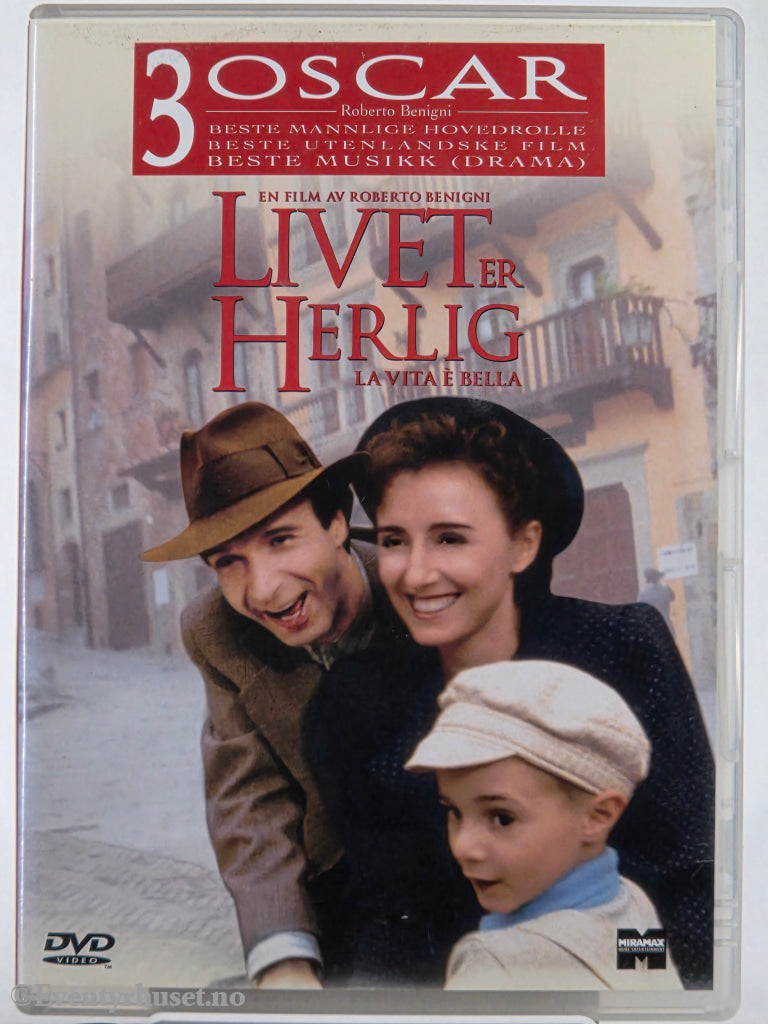 Livet er herlig (La vita è bella) (1997). DVD. Universal Pictures / CIC Video