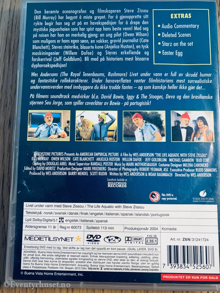 Livet Under Vann. 2004. Dvd. Dvd