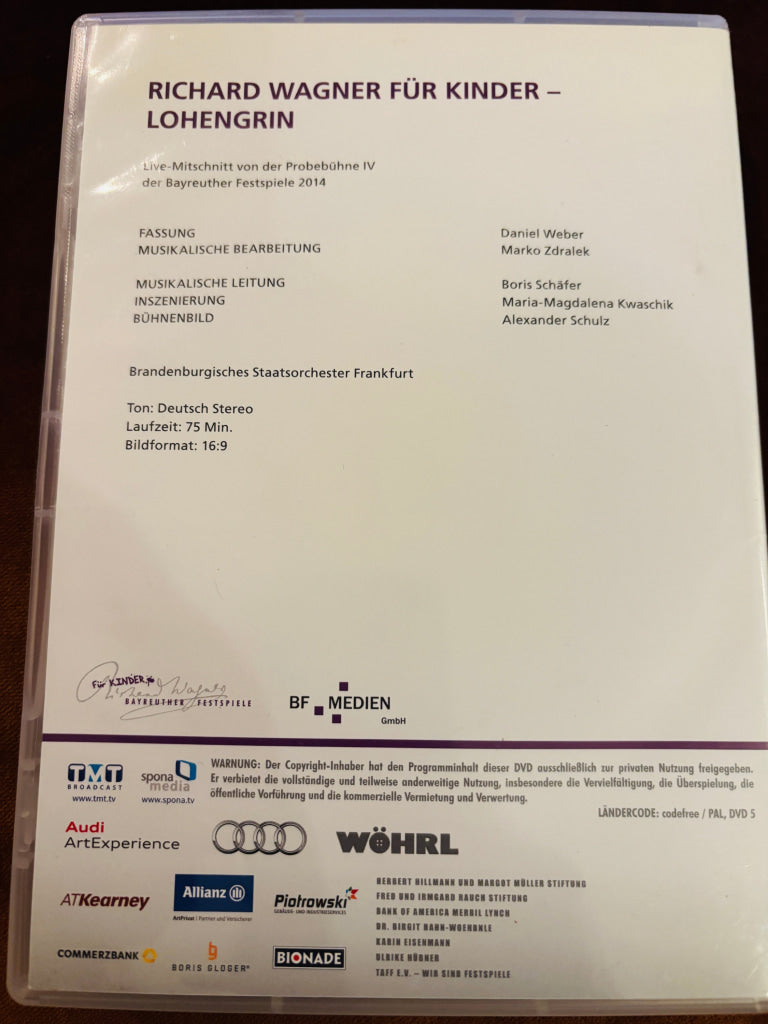 Lohengrin 2014. DVD.