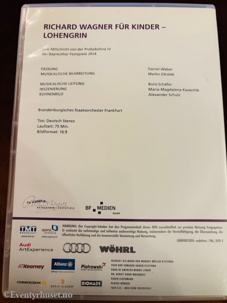 Lohengrin 2014. DVD.