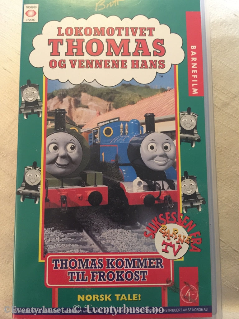 Lokmotivet Thomas. Thomas Kommer Til Frokost. 1994. Vhs. Vhs