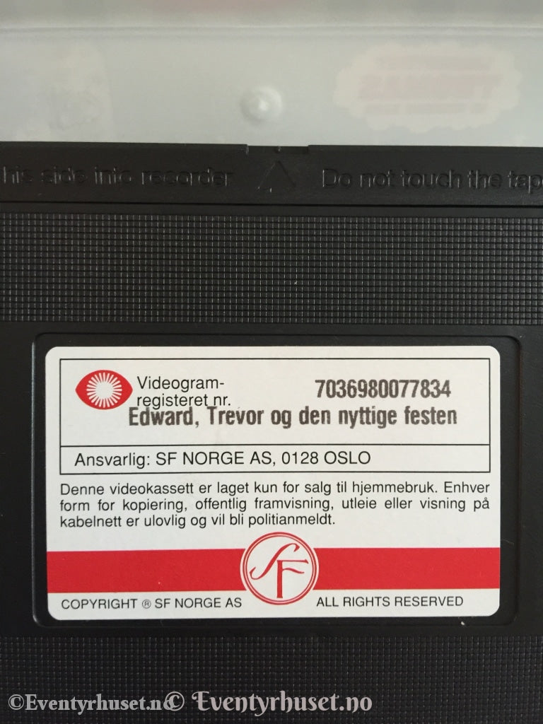 Lokmotivet Thomas Og Vennene Hans. 1994. Edward Trevor Den Nyttige Festen. Vhs. Vhs