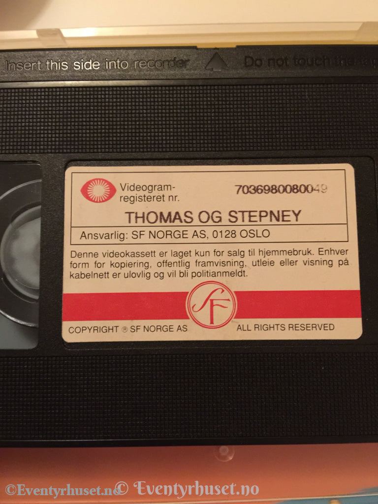 Lokomotivet Thomas Og Vennene Hans. 1995. Stepney. Vhs. Vhs