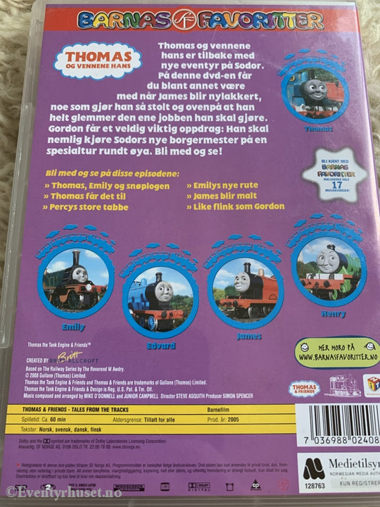 Lokomotivet Thomas Og Vennene Hans. 2005. Fortellinger Fra Sporet. Dvd. Dvd