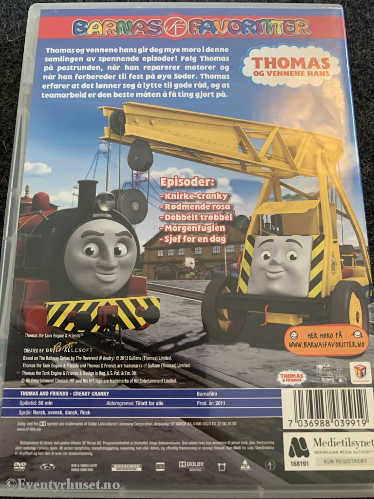 Lokomotivet Thomas Og Vennene Hans. Knirke Cranky. 2011. Dvd. Dvd
