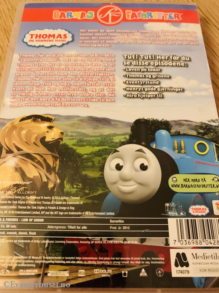 Lokomotivet Thomas Og Vennene Hans. Løven På Sodor. Dvd. Dvd