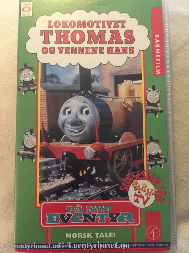 Lokmotivet Thomas. På Nye Eventyr. 1994. Vhs. Vhs