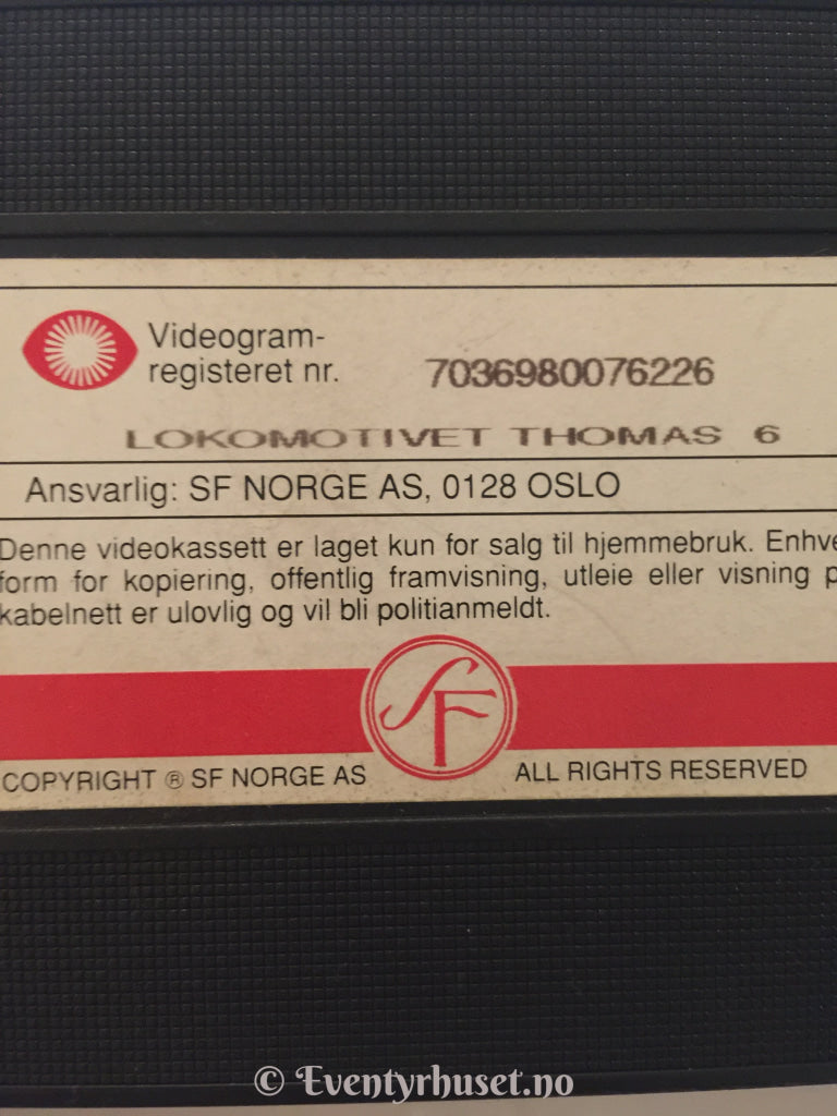 Lokmotivet Thomas. Thomas Percy Og Posttoget. 1994. Vhs. Vhs