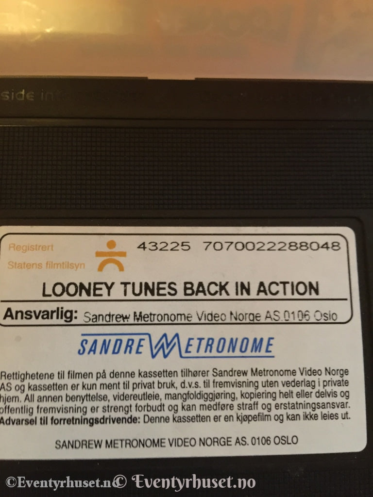 Looney Tunes. Back In Action. Filmen. 2003. Vhs. Vhs