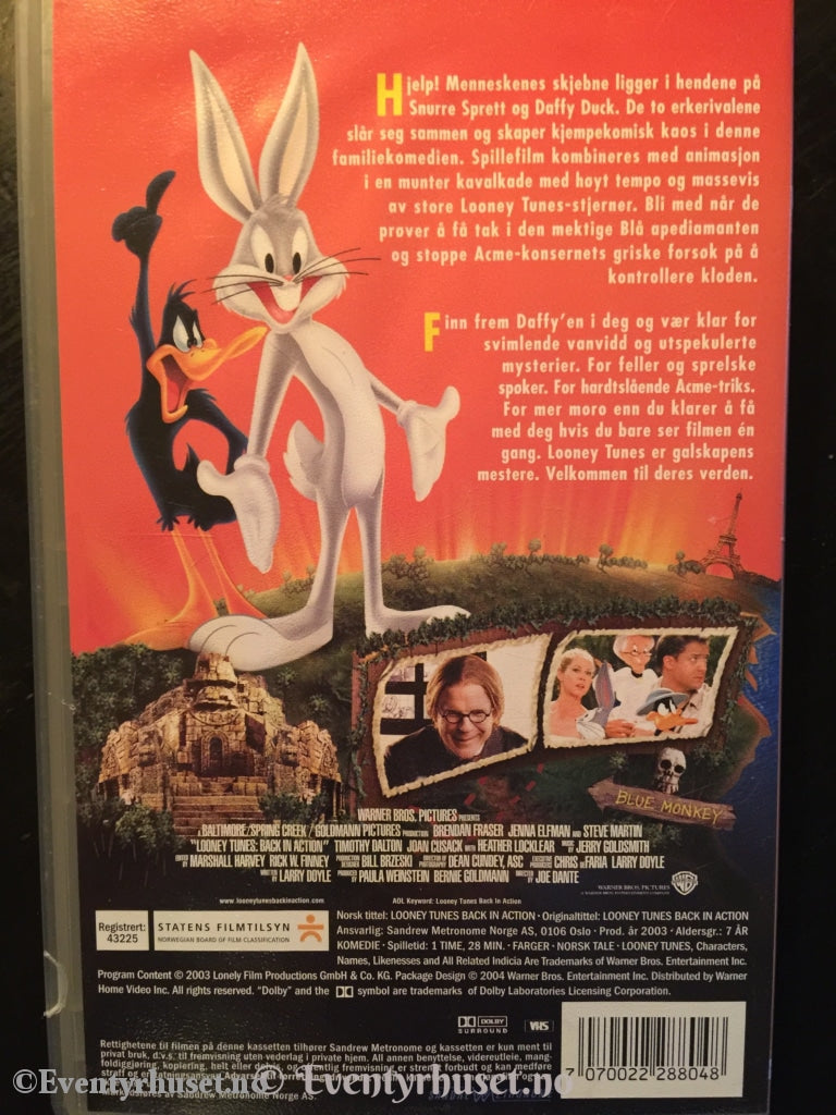 Looney Tunes. Back In Action. Filmen. 2003. Vhs. Vhs