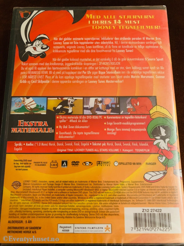 Looney Tunes - Mesterverker. Vol. 1. Dvd. Ny I Plast! Dvd