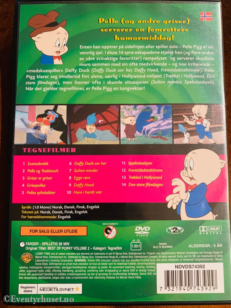 Looney Tunes - Pelles Piggs Beste. Vol. 2. Dvd. Dvd