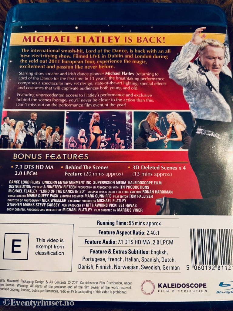 Lord Of The Dance. 3D. Blu-Ray. Blu-Ray Disc