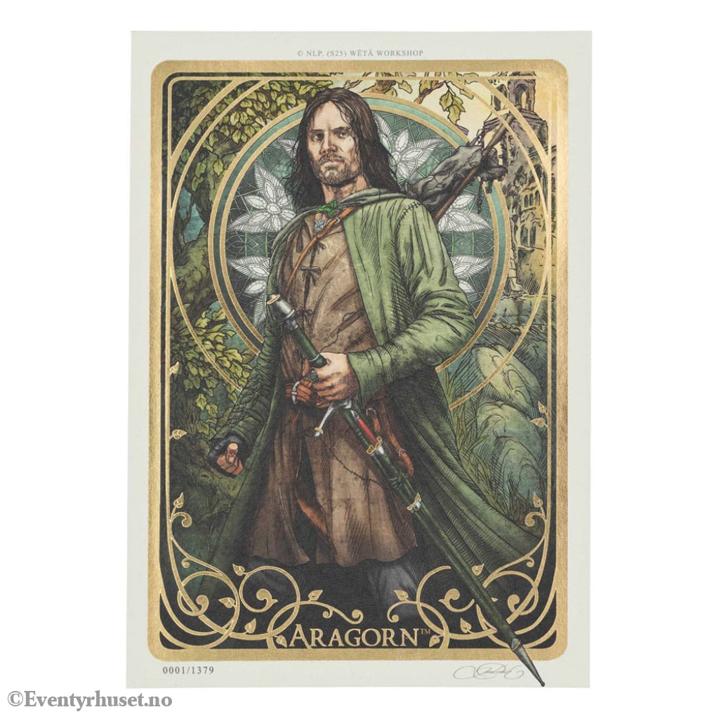 Lord of the Rings Art Print Aragorn Art Card 14 x 21 cm Limited Edition Home & Gifts