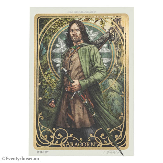 Lord of the Rings Art Print Aragorn Art Card 14 x 21 cm Limited Edition Home & Gifts