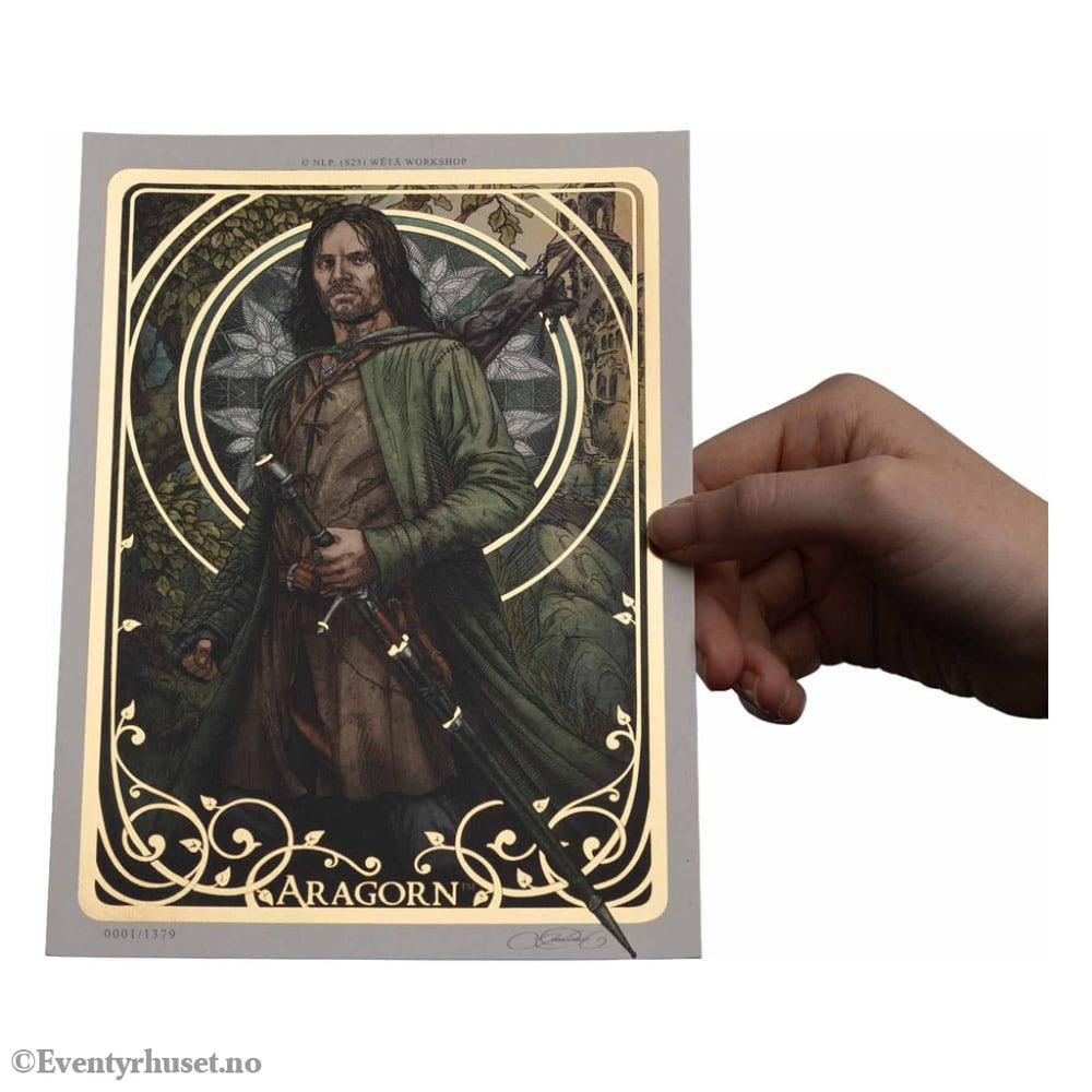 Lord of the Rings Art Print Aragorn Art Card 14 x 21 cm Limited Edition Home & Gifts