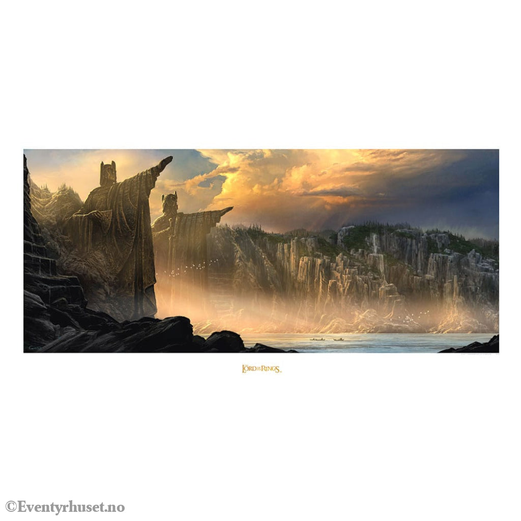 Lord of the Rings Art Print The Argonath - Pillars of the Kings 59 x 30 cm Home & Gifts