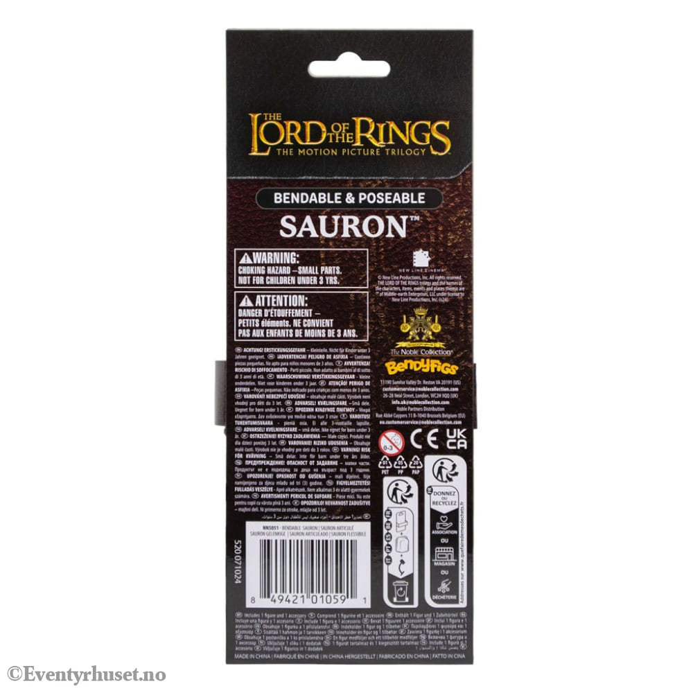Lord of the Rings Bendyfigs Bendable Figure Sauron 19 cm Toys