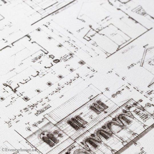 Lord of the Rings Blueprint Art Print The Courtyard of Minas Tirith 59 x 42 cm Home & Gifts