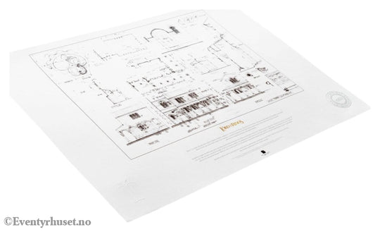 Lord of the Rings Blueprint Art Print The Courtyard of Minas Tirith 59 x 42 cm Home & Gifts