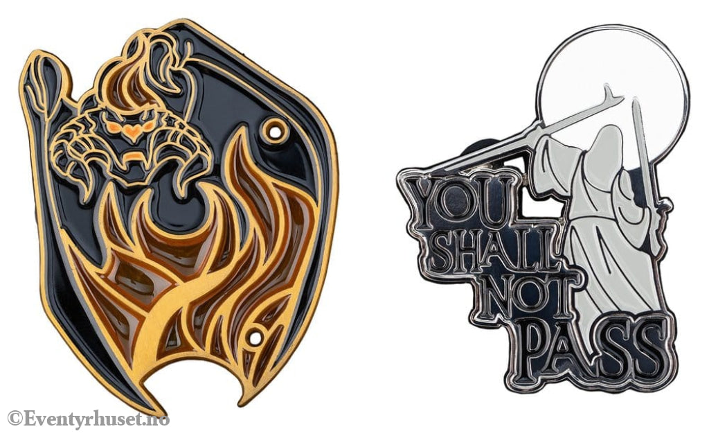 Lord of the Rings Collectors Pins 2-Pack You Shall Not Pass 8 cm Fashion & Accessories