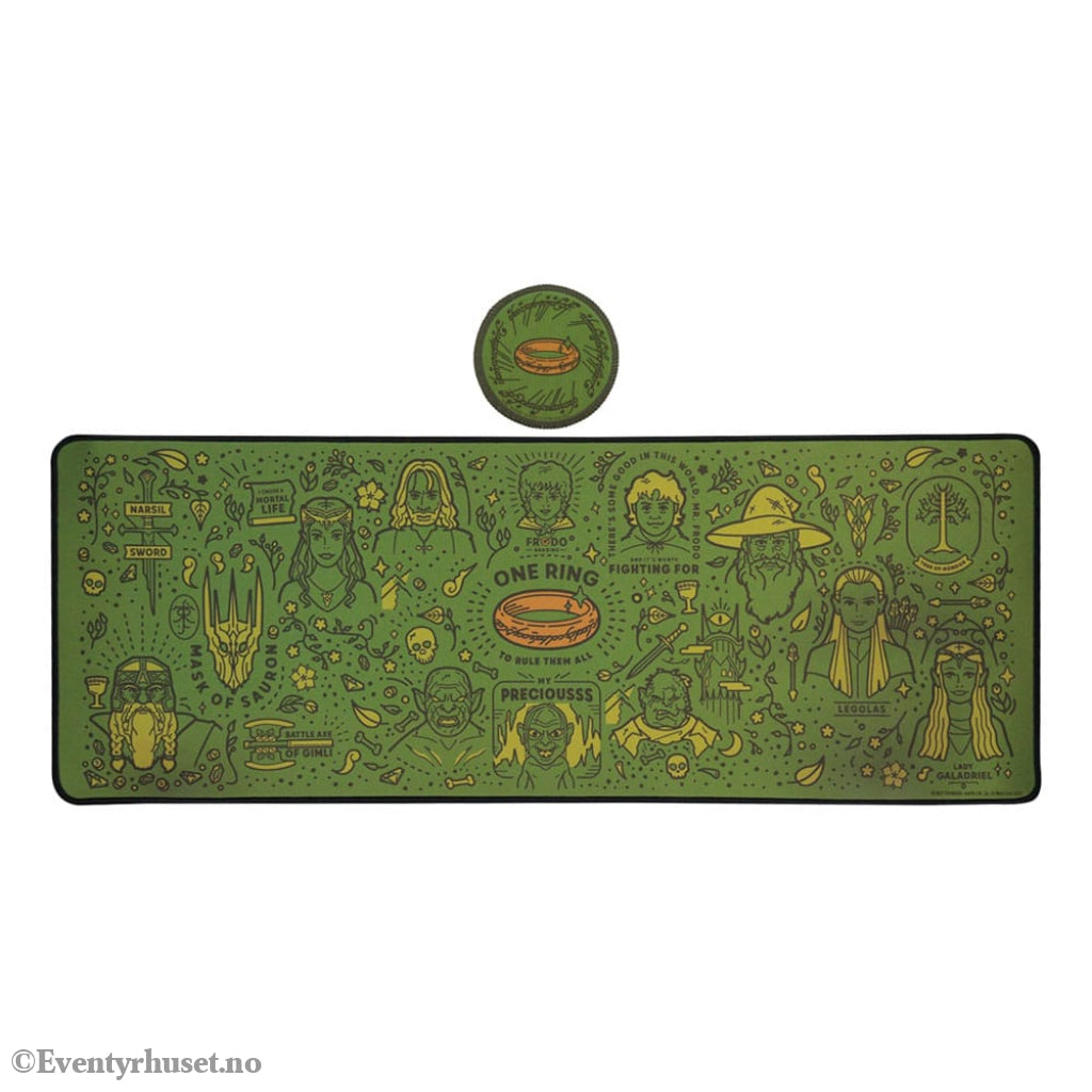 Lord of the Rings Desk Pad & Coaster Set Home & Gifts