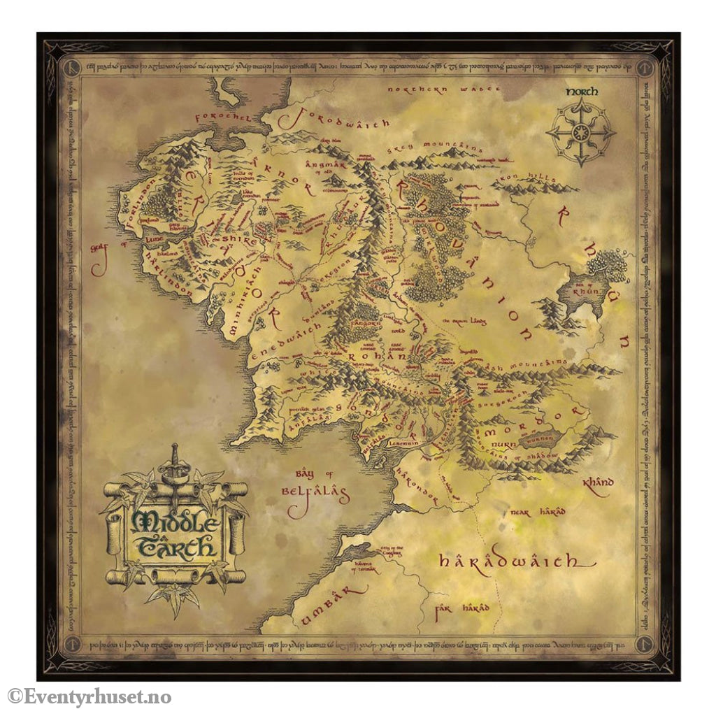 Lord of the Rings Jigsaw Puzzle Middle Earth (1000 pieces) Games