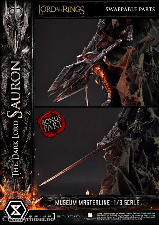 Lord of the Rings Museum Masterline Series Statue 1/3 The Dark Lord Sauron Bonus Version 117 cm Collectibles