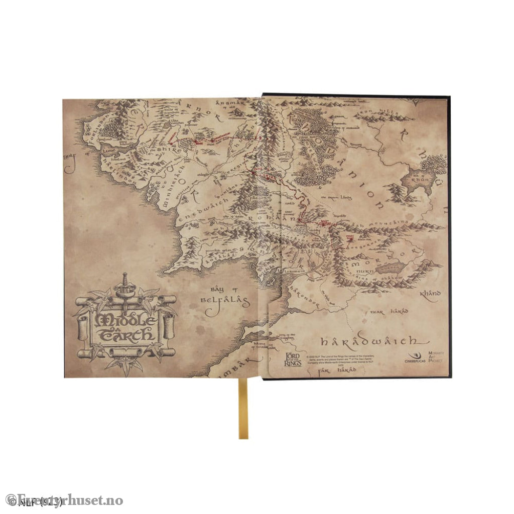 Lord of the Rings Notebook Map of Middle Earth Home & Gifts