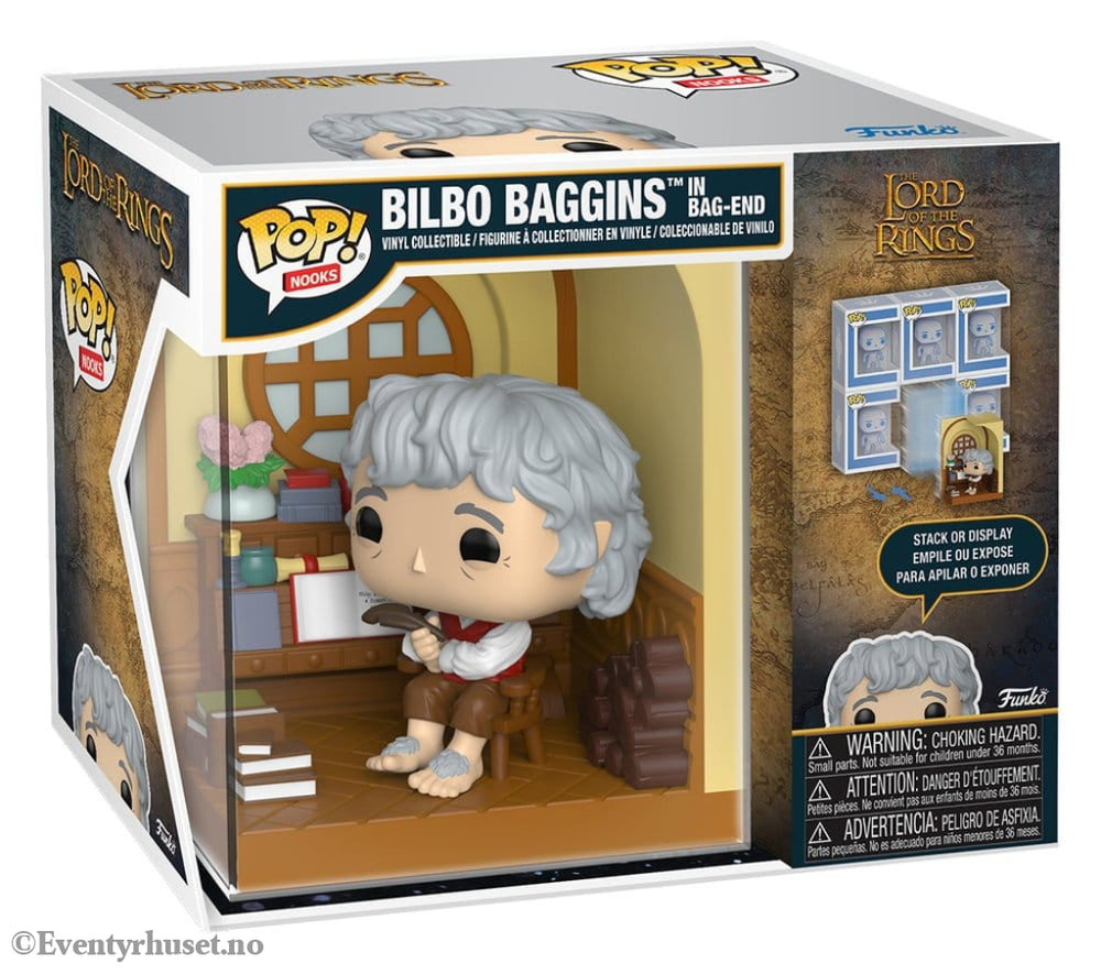 Lord of the Rings POP! Nooks Vinyl Diorama Bilbo Baggins Collectibles