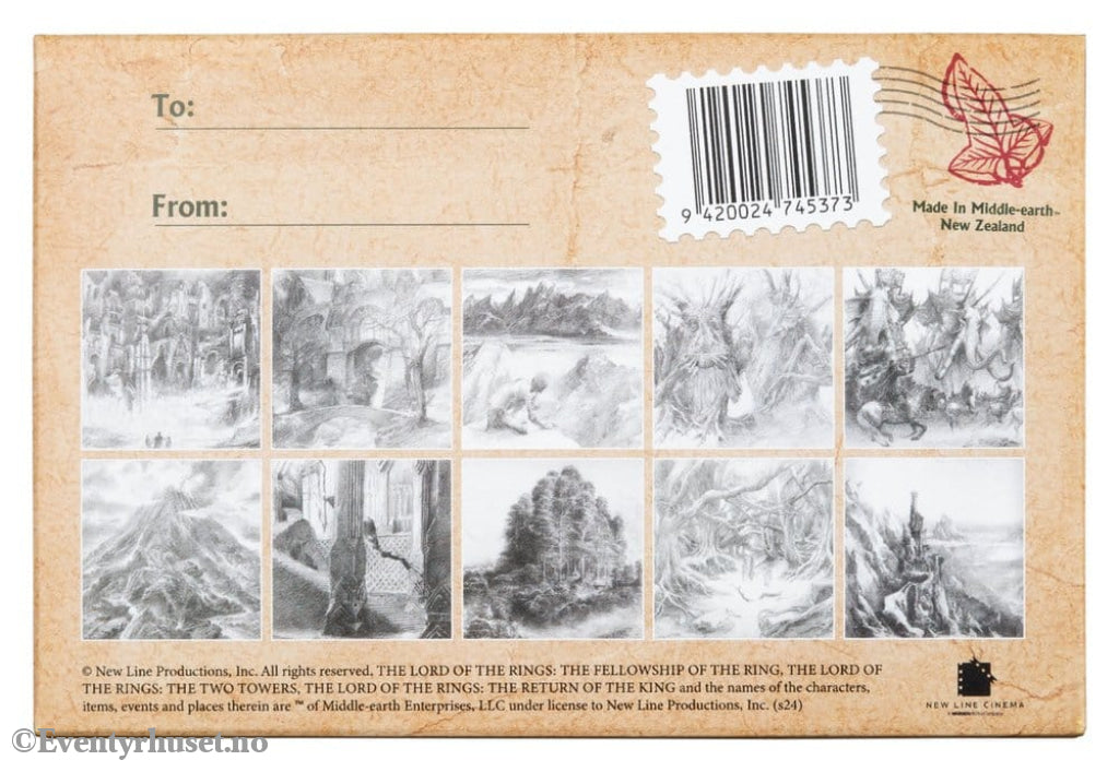 Lord of the Rings Postcards Set Concept Art by Alan Lee: The Lord of the Rings 15 x 12 cm Home & Gifts