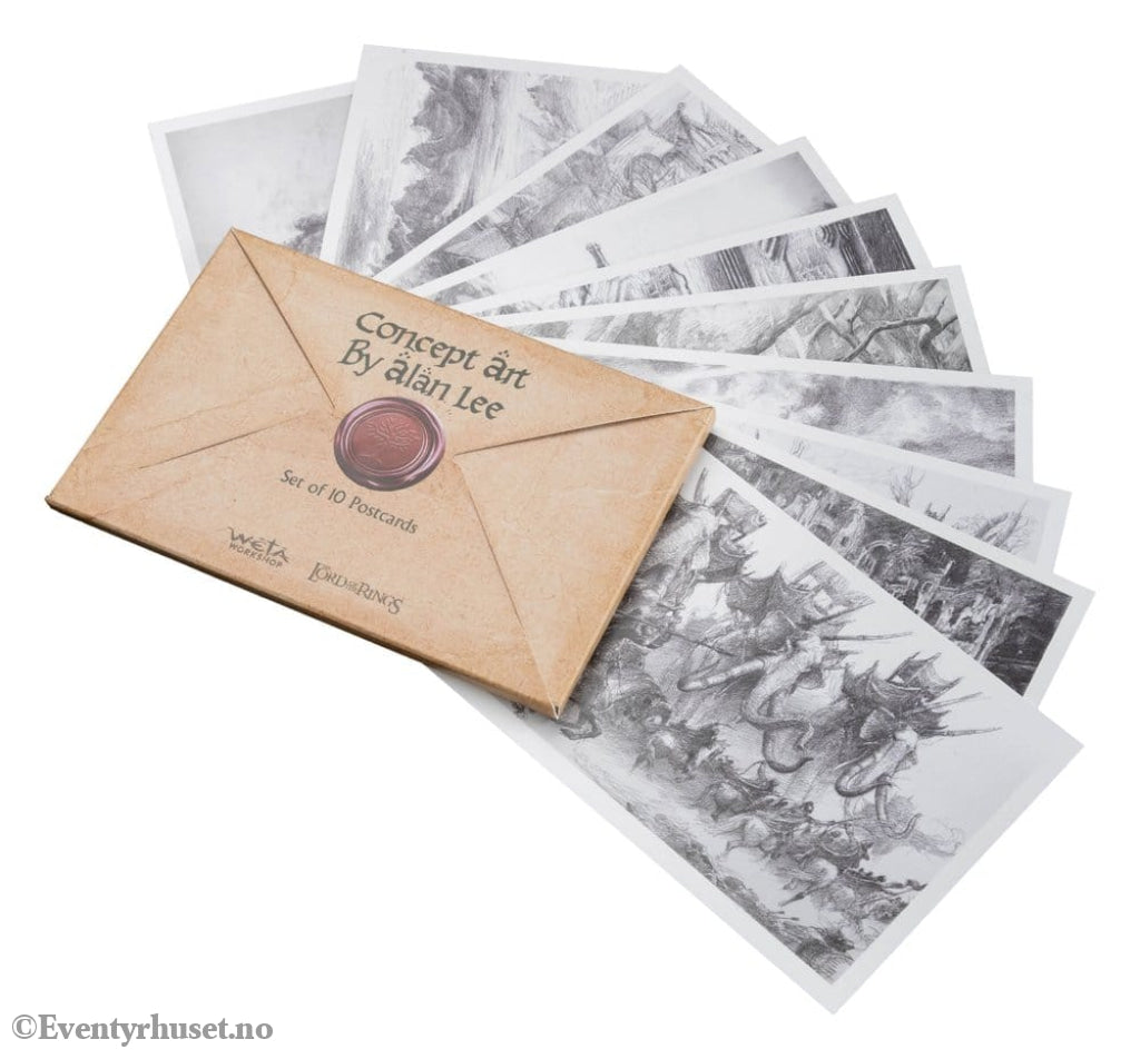 Lord of the Rings Postcards Set Concept Art by Alan Lee: The Lord of the Rings 15 x 12 cm Home & Gifts