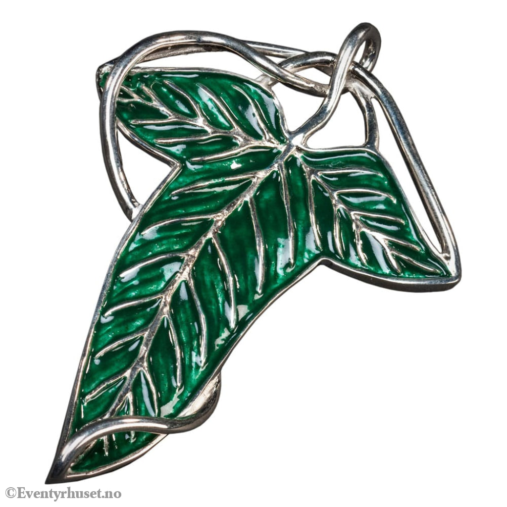 Lord of the Rings Replica 1/1 Elven Leaf Brooch & Chain (Sterling Silver) Fashion & Accessories