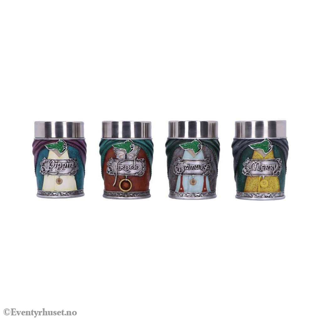 Lord of the Rings Shotglass 4-Pack Hobbits Home & Gifts