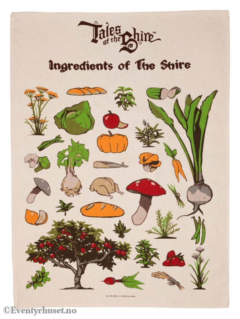Lord of the Rings Tea Towel Ingredients of The Shire (Tales of the Shire (2025)) 69 cm Home & Gifts