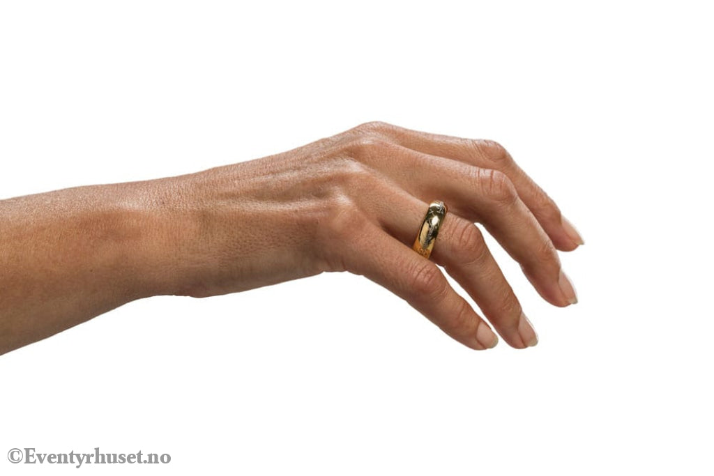 Lord of the Rings Tungsten Ring The One Ring (gold plated) Size 7 Fashion & Accessories