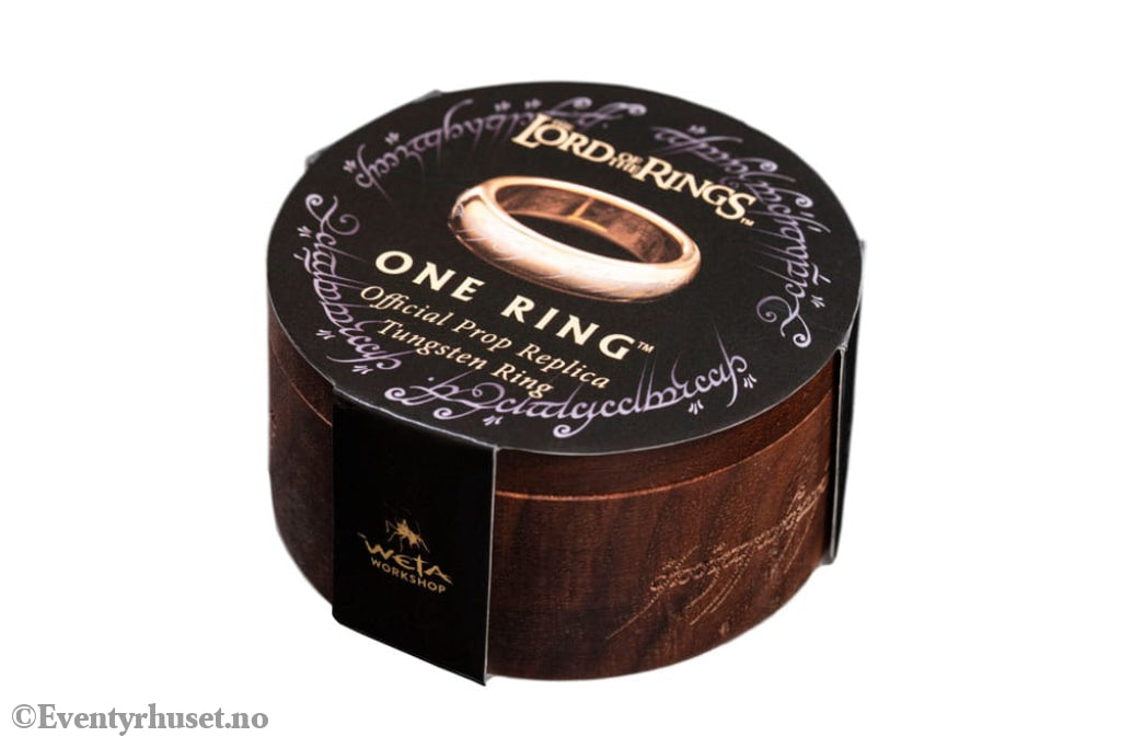 Lord of the Rings Tungsten Ring The One Ring (gold plated) Size 7 Fashion & Accessories