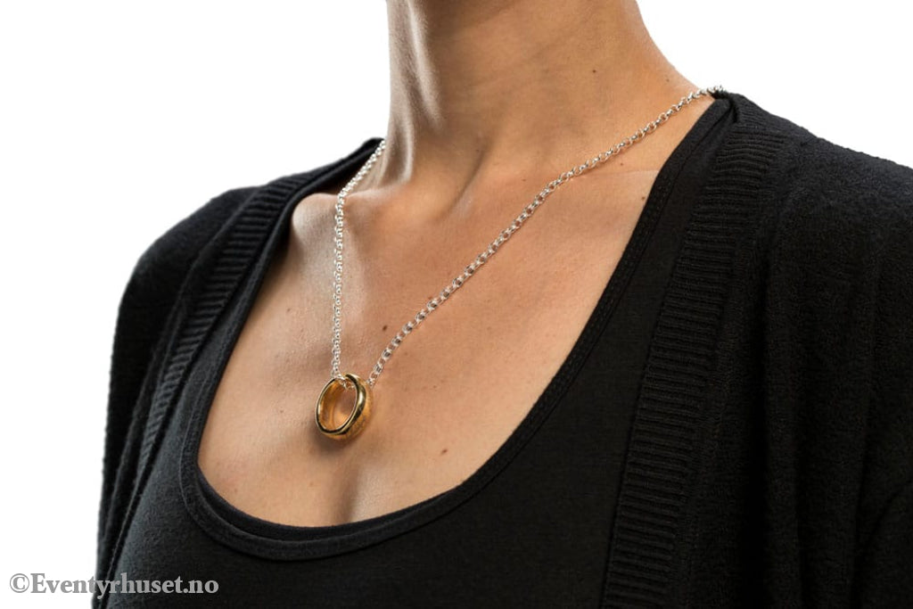 Lord of the Rings Tungsten Ring The One Ring (gold plated) Size 7 Fashion & Accessories