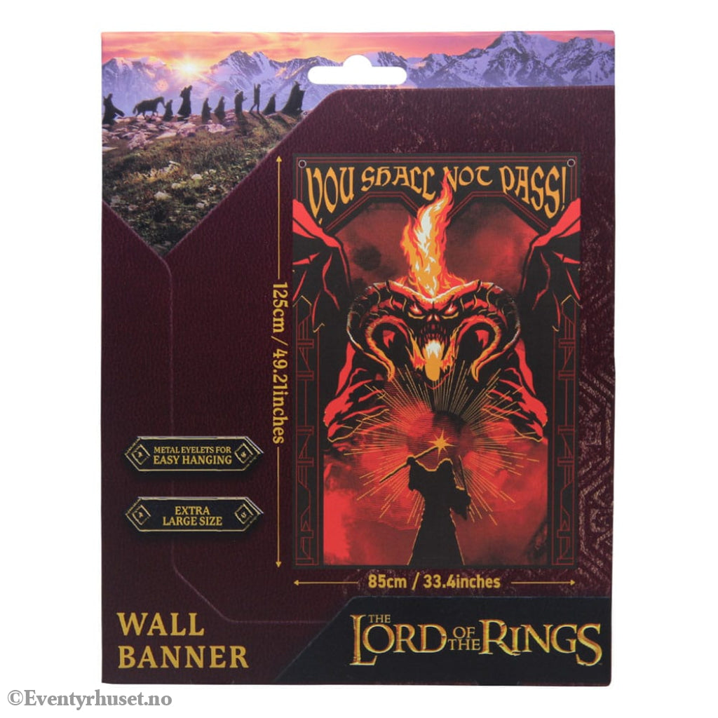 Lord of the Rings Wall Banner You shall not pass! 125 x 85 cm Home & Gifts