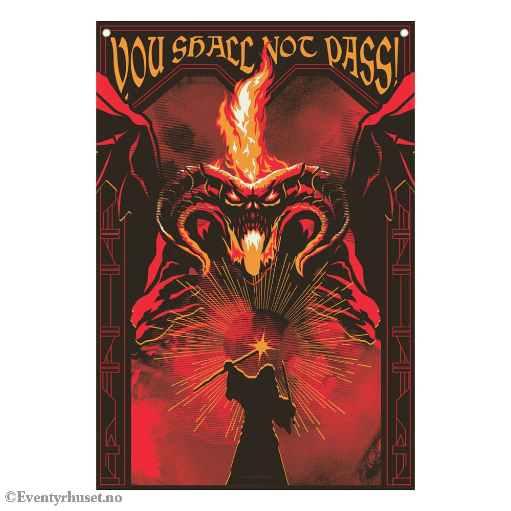 Lord of the Rings Wall Banner You shall not pass! 125 x 85 cm Home & Gifts