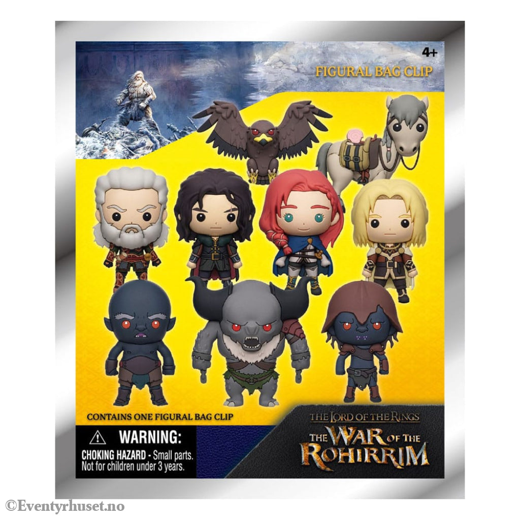 Lord of the Rings: War of Rohirrim 3D PVC Bag Clips Display (24) Fashion & Accessories