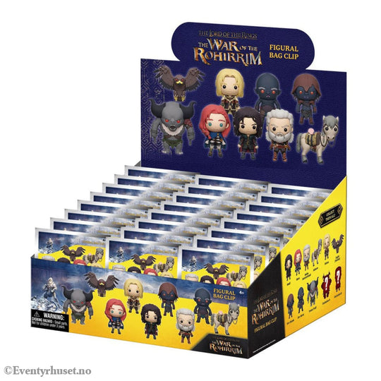 Lord of the Rings: War of Rohirrim 3D PVC Bag Clips Display (24) Fashion & Accessories