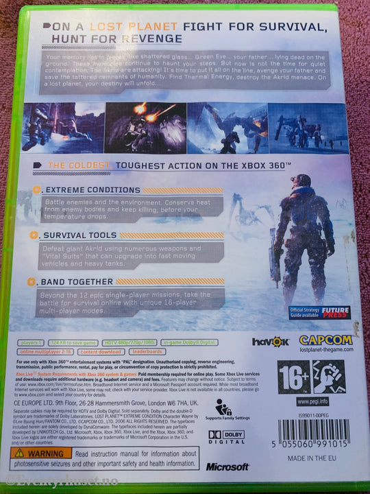 Lost Planet: Extreme Condition, 2006. Xbox-360-spill.