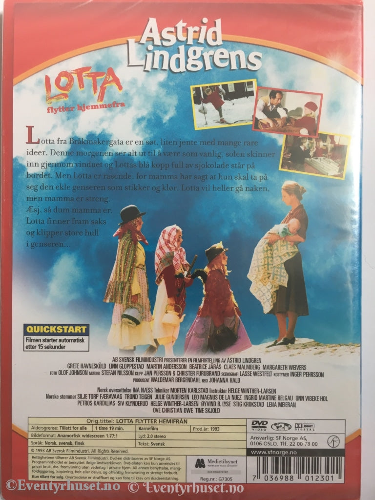 Lotta Flytter Hjemmefra. Dvd. Dvd