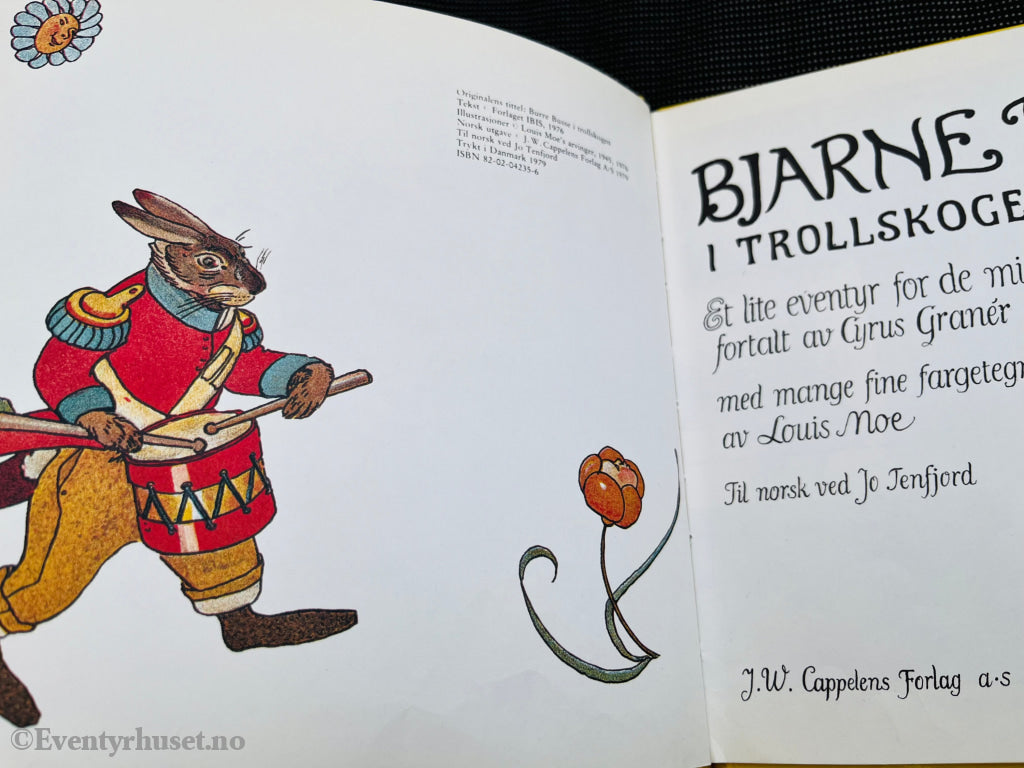 Louis Moe & Cyrus Granér. 1976/79. Bjarne Bums I Trollskogen. Førsteutgaven! Fortelling