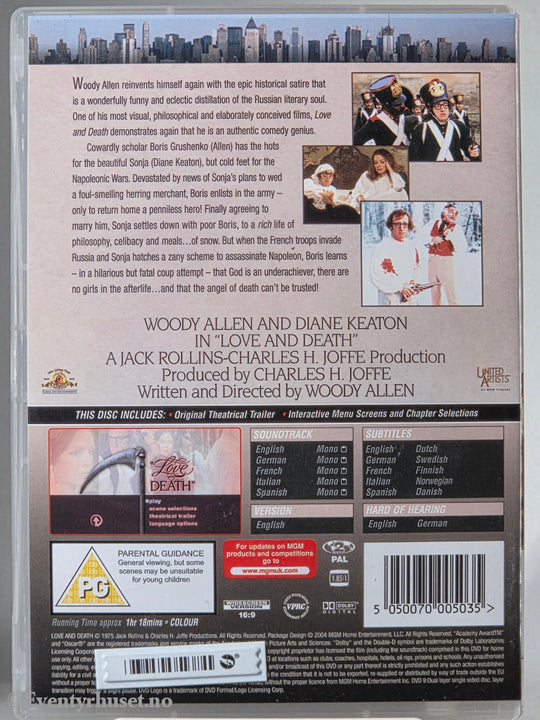 Love and Death. 1975. DVD.