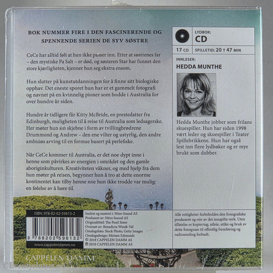 Lucinda Riley (2016). Perlesøsteren. Lydbok på CD. Ny i plast!