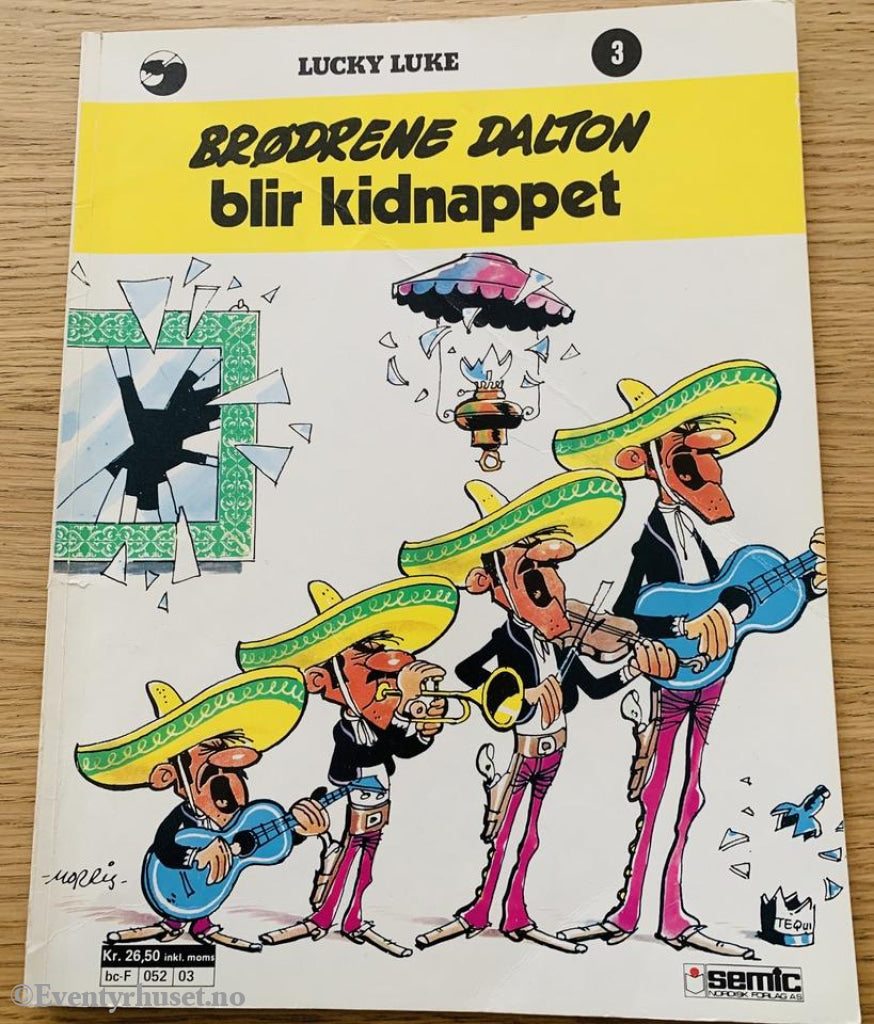 Lucky Luke 03. Brødrene Dalton Blir Kidnappet. 1971/86. Tegneseriealbum