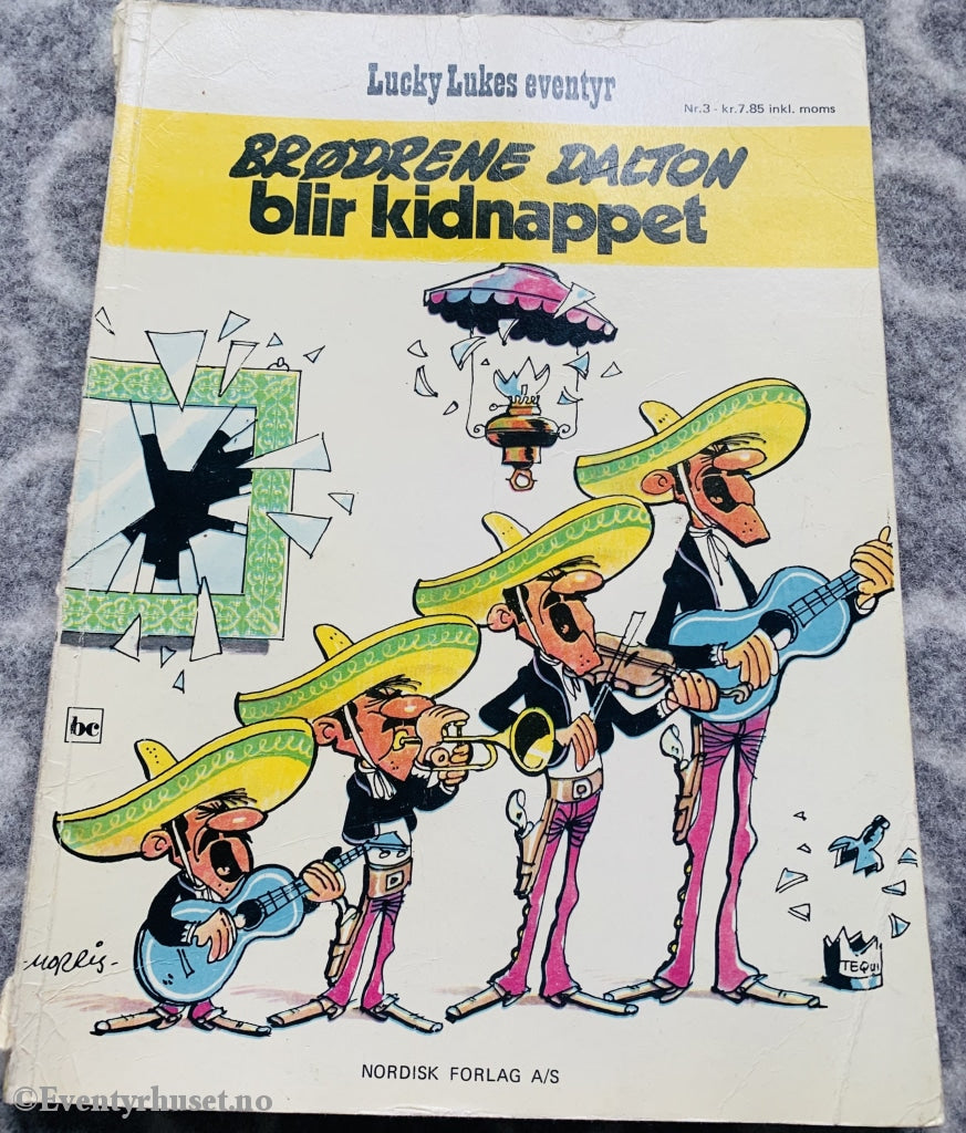 Lucky Luke 03. Brødrene Dalton Blir Kidnappet. 1973. Tegneseriealbum