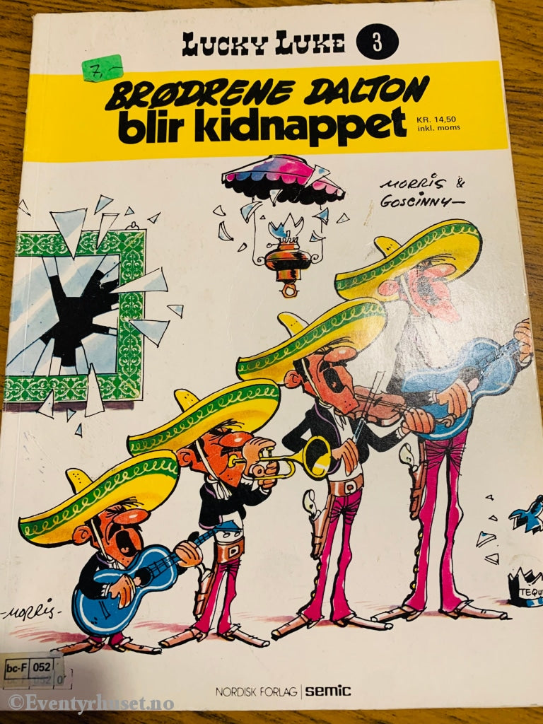 Lucky Luke 03. Brødrene Dalton Blir Kidnappet. 1978. Tegneseriealbum
